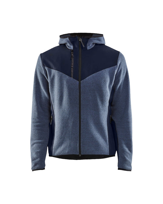 KNITTED JACKET WITH SOFTSHELL