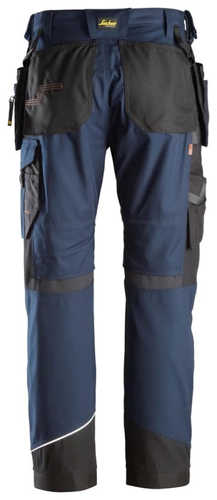 6214 SNICKERS RUFFWORK CANVAS WORK TROUSERS WITH HOLSTER POCKETS NAVY