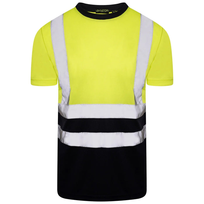 ISO 20471 Class 2 T-Shirt Yellow/Navy