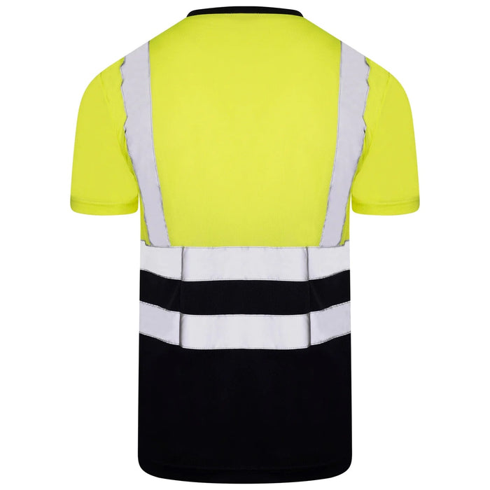 ISO 20471 Class 2 T-Shirt Yellow/Navy