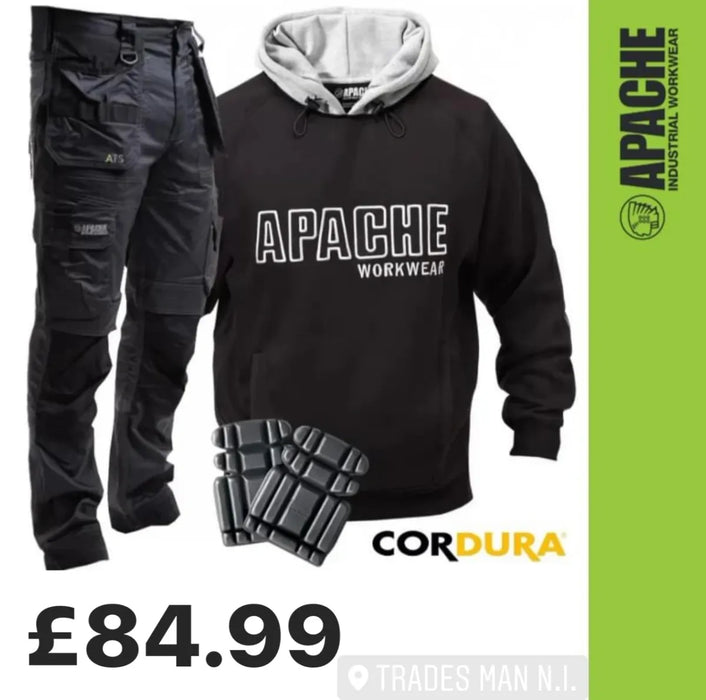 Apache Stretch Trousers + Apache Hoodie + Knee Pads
