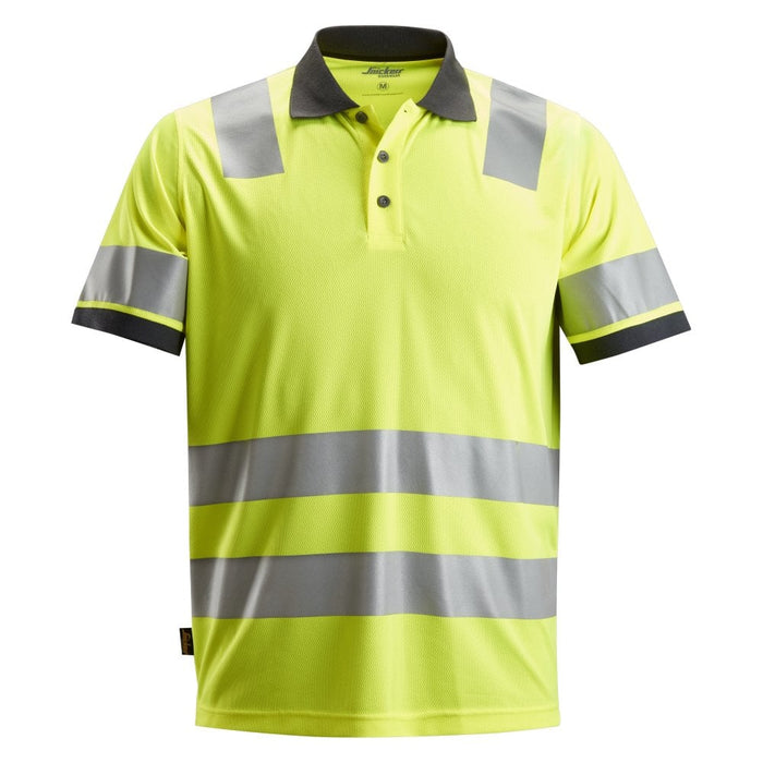 SNICKERS 2730 High-Vis, Class 2 Polo Shirt Hi-Vis Yellow (6600)