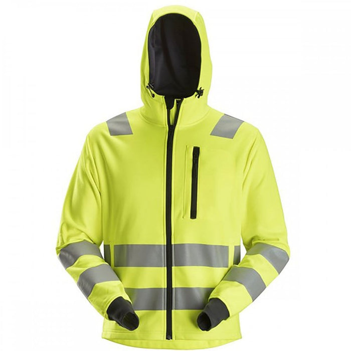 SNICKERS AllroundWork, High-Vis FZ Hoodie CL2/CL3