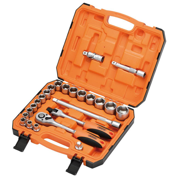 Draper HI-TORQ® 6 Point Socket Set, 1/2" (24 Piece) (22112)