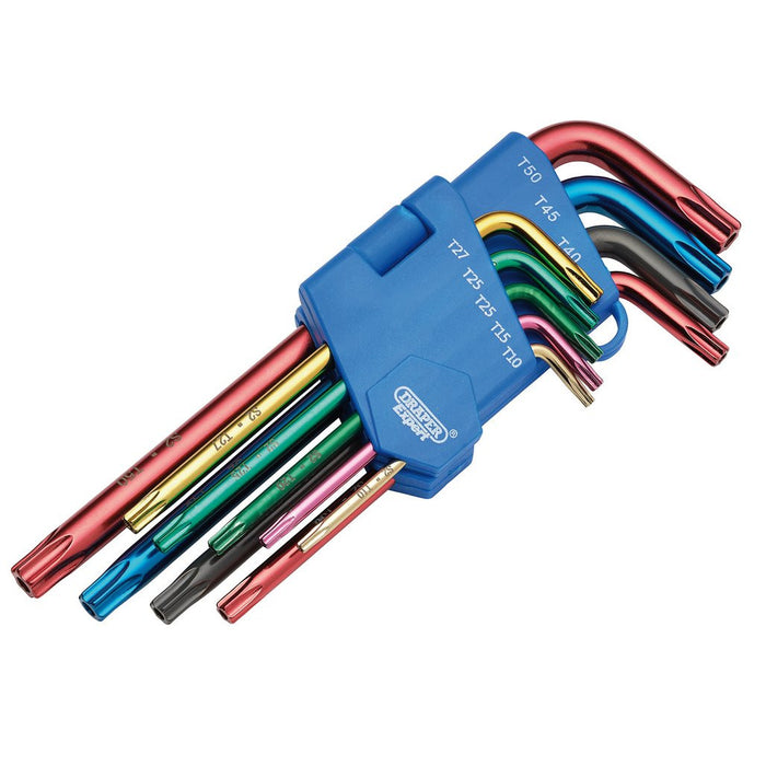 Draper TX-STAR® Security Coloured Hex. Key Set (9 Piece) (24122)