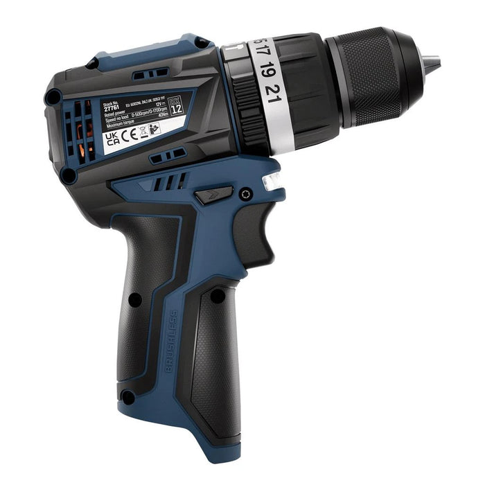 DXPULSE 12V Brushless Combi Drill Kit, 2 x 2.0Ah Batteries, 1 x Charger (27879)