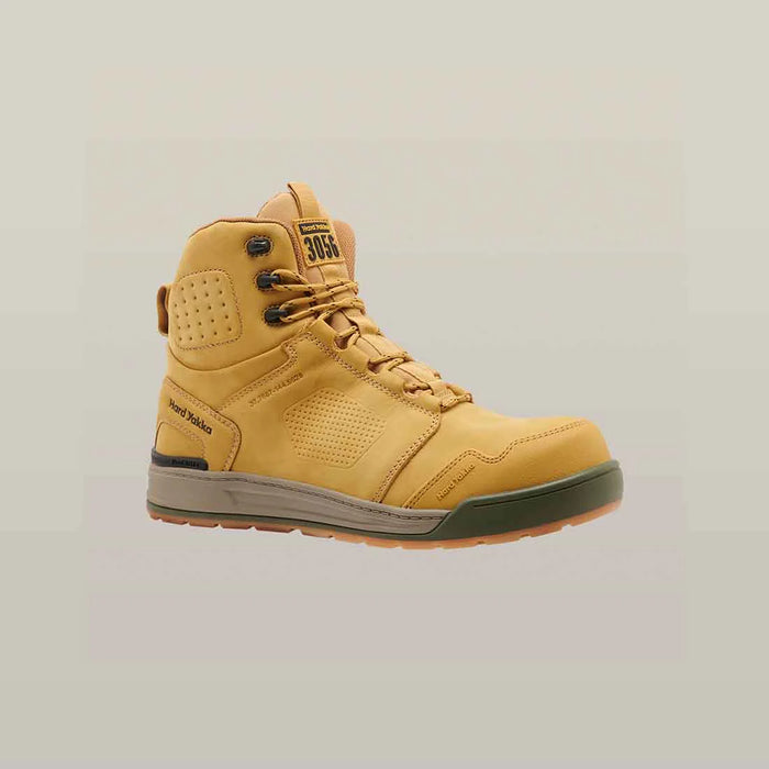 HARD YAKKA 3056 S7S 6" Safety Boots Wheat