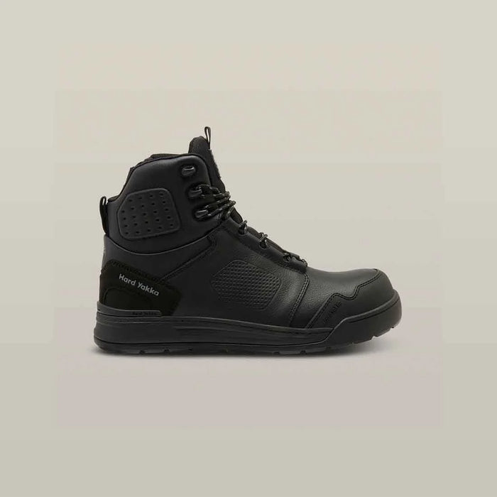 HARD YAKKA 3056 S7S 6" Safety Boots Black