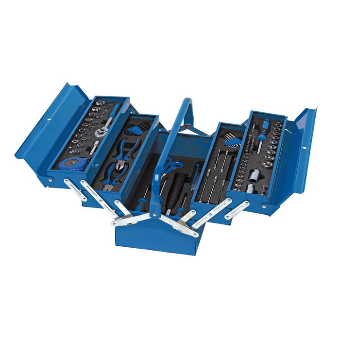 Draper Tool Kit in Steel Cantilever Toolbox (126 Piece) (48091)