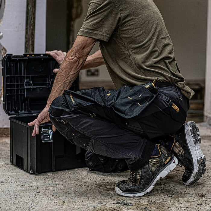 DeWalt Memphis Grey Black Regular Fit Stretch Trouser