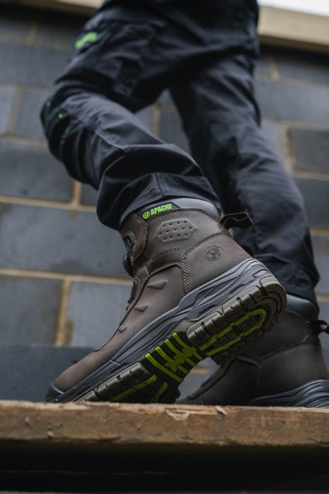 Churchill Brown Waterproof FITGO Safety Boot ESD