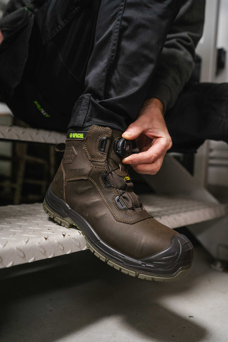 Churchill Brown Waterproof FITGO Safety Boot ESD
