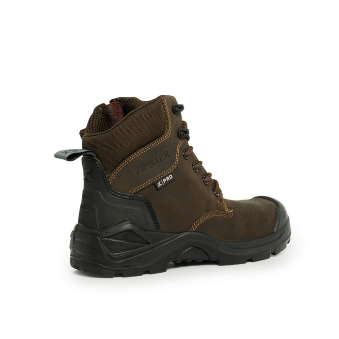 Xpert Pro Zipster S3L Safety Zip-Side Work Boot Brown