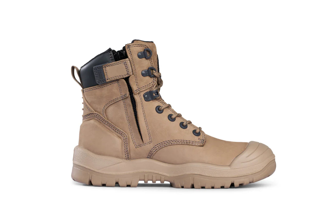 MONGREL 561 SIZE ZIP SAFETY BOOTS - STONE