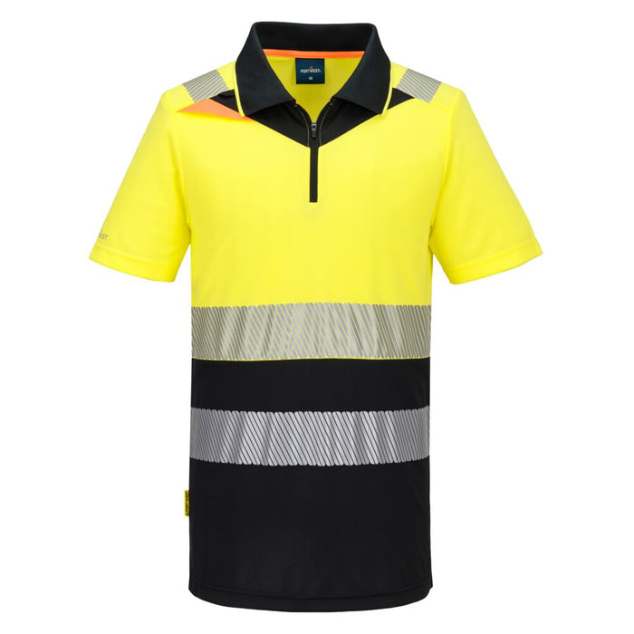 Portwest DX435 - DX4 Hi-Vis Zip Class 1 Polo Shirt