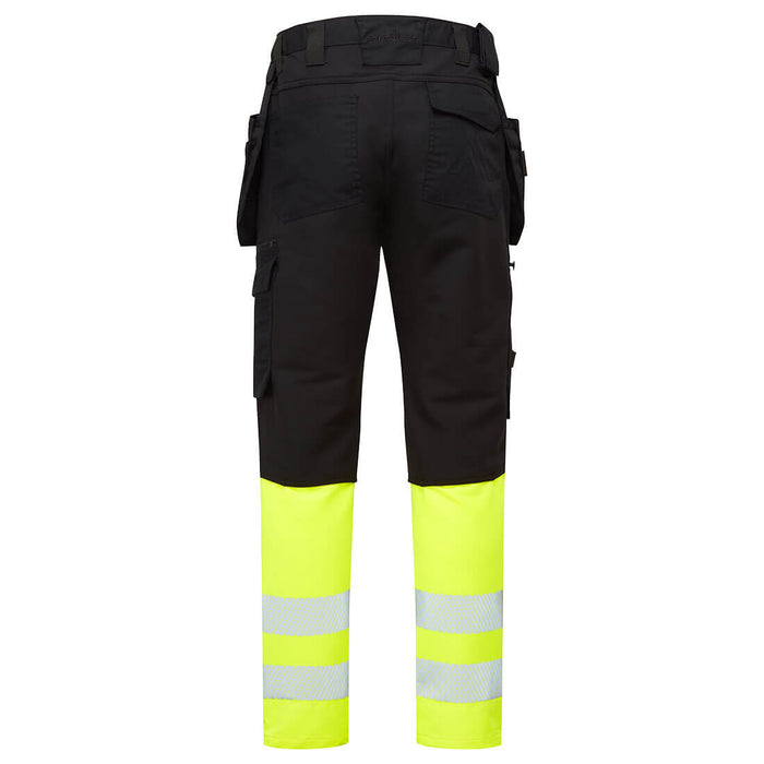 Portwest DX457 - DX4 Hi-Vis Class 1 Detachable Holster Pocket Craft Trousers