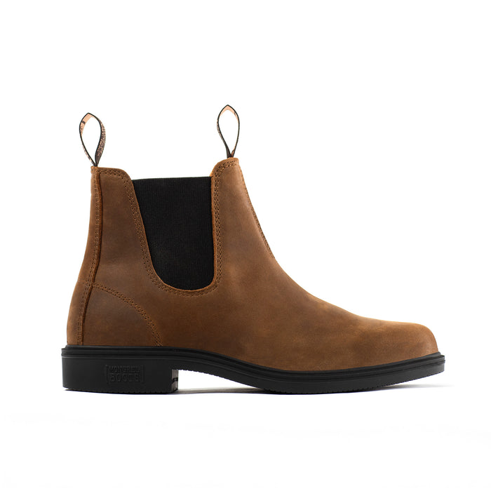 MONGREL HERITAGE BROWN K9 CHISEL TOE BOOT