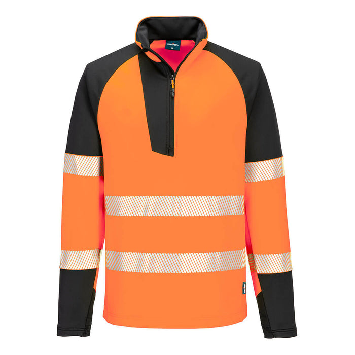 Portwest T172 - PW3 Hi-Vis 1/4 Zip Sweatshirt