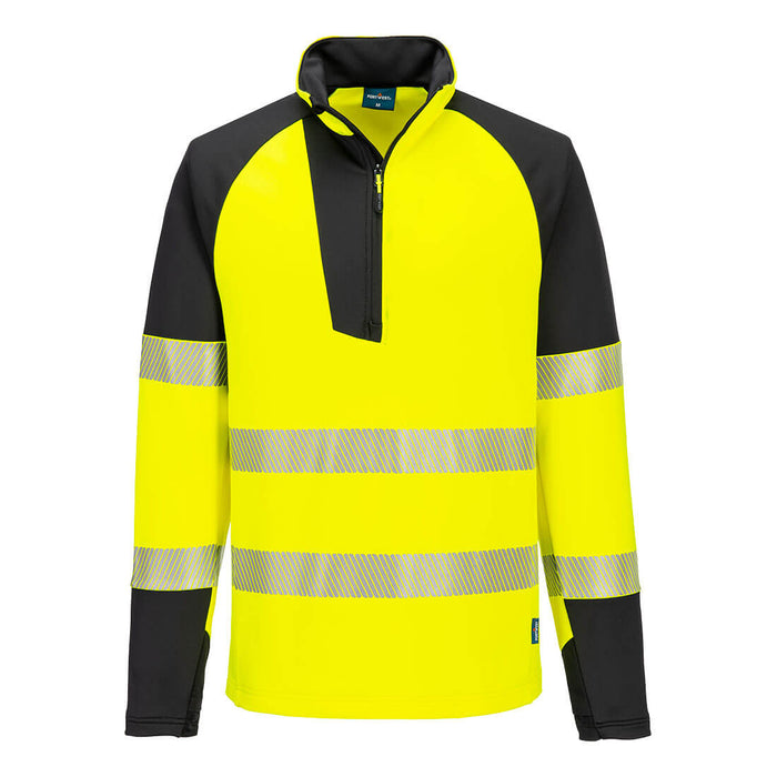 Portwest T172 - PW3 Hi-Vis 1/4 Zip Sweatshirt