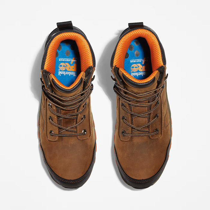 TIMBERLAND PRO HYPERCHARGE - LEATHER SAFETY WORK BOOT BROWN