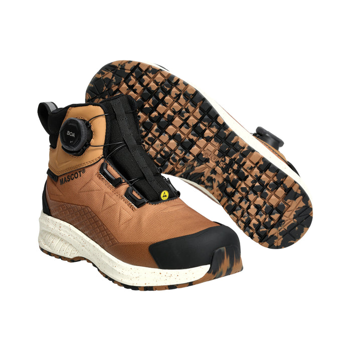 Mascot F1602 Safety Boot S7S - BOA® Fit System Nut Brown