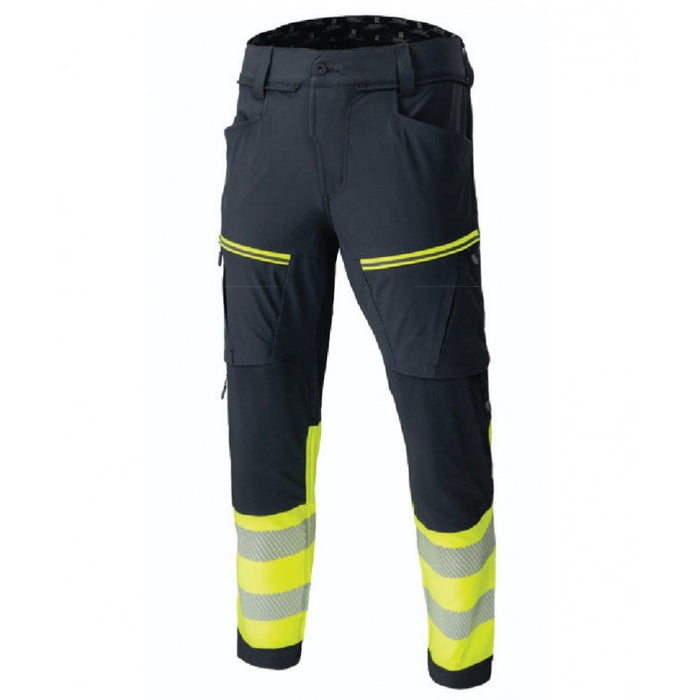 Rewelly Hi-Vis Ultra Stretch Trouser Black/Yellow