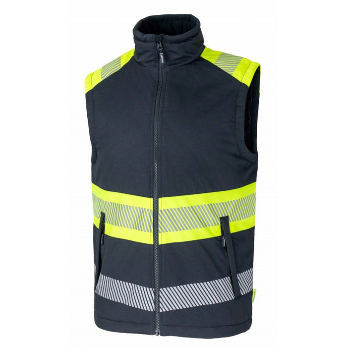 Rewelly Cannygo Hi-Vis Softshell Vest Black/Yellow