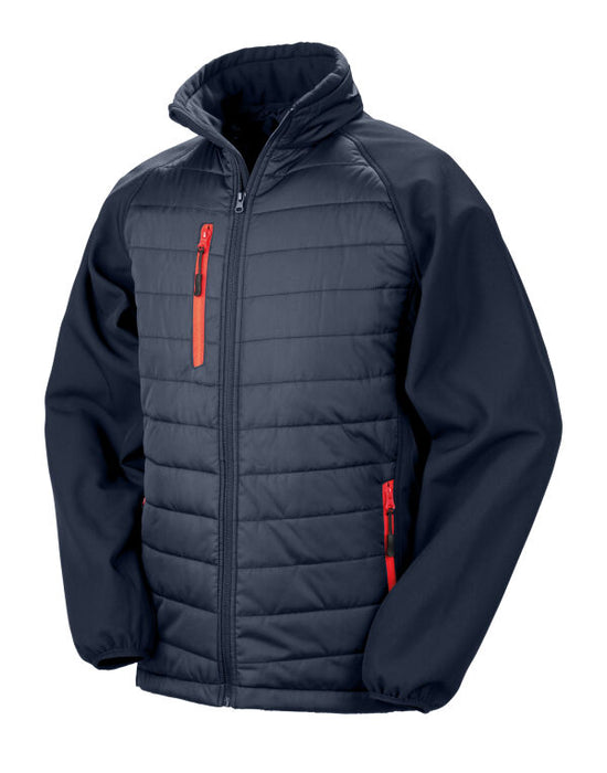 R237X Result Compass Padded Softshell Jacket Navy
