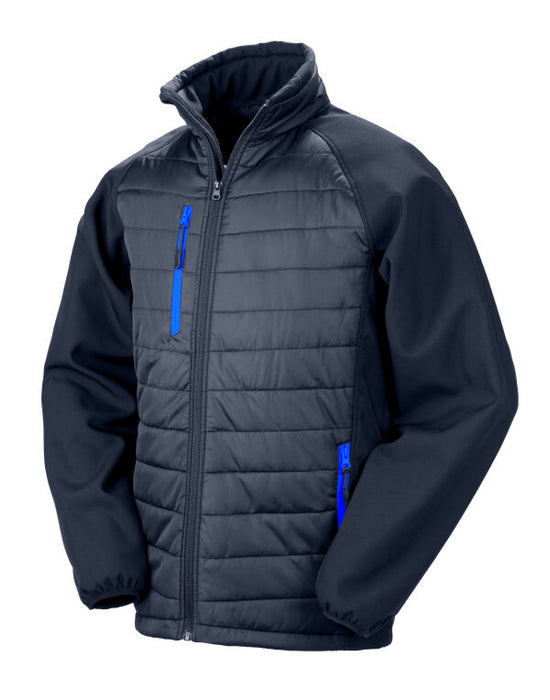 R237X Result Compass Padded Softshell Jacket Navy