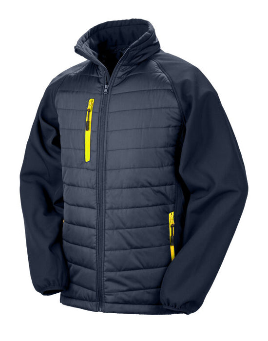 R237X Result Compass Padded Softshell Jacket Navy