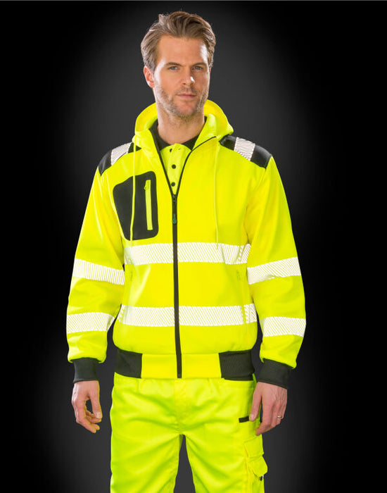 R503X Result Recycled Zipped Safety Hoody