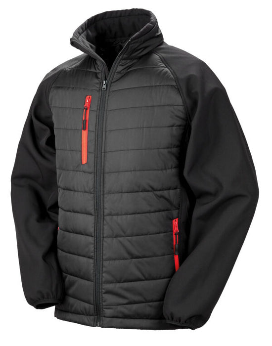 R237X Result Compass Padded Softshell Jacket Black