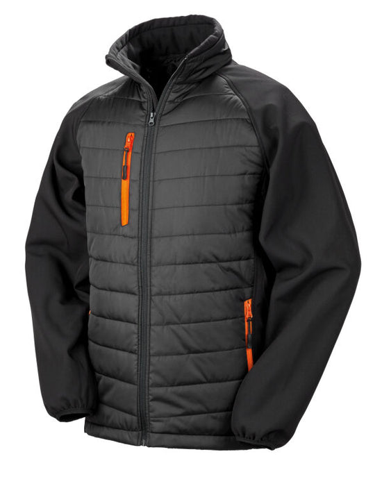 R237X Result Compass Padded Softshell Jacket Black