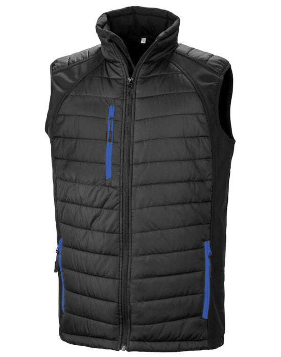 R238X Compass Padded Softshell Gilet Black