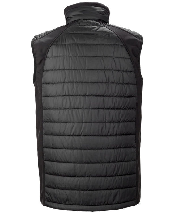 R238X Compass Padded Softshell Gilet Black
