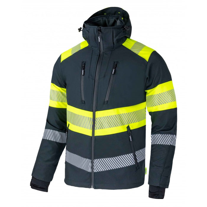 Rewelly Cannygo Hi-Vis Softshell Jacket Grey/Yellow