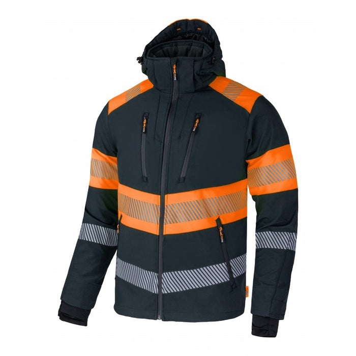 Rewelly Bergo Hi-Vis Winter Jacket Black/Orange