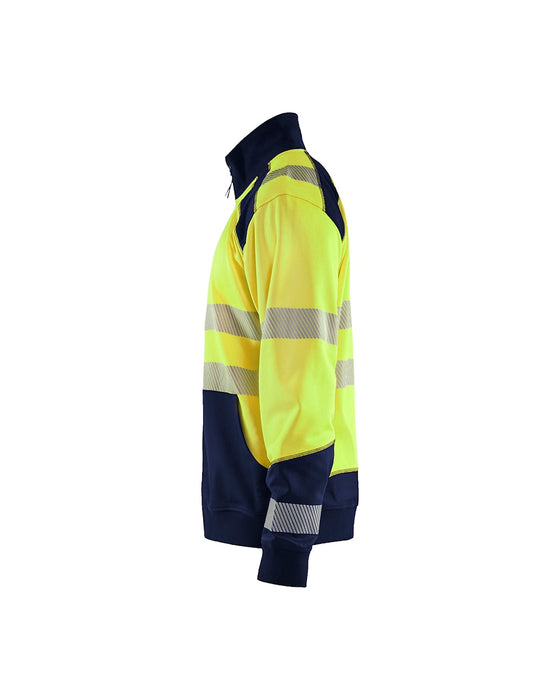 HI-VIS SWEATSHIRT WITH HALF ZIP
