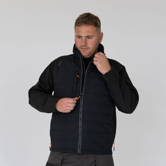Xpert Pro Rip-Stop Insulated Hybrid Jacket Black